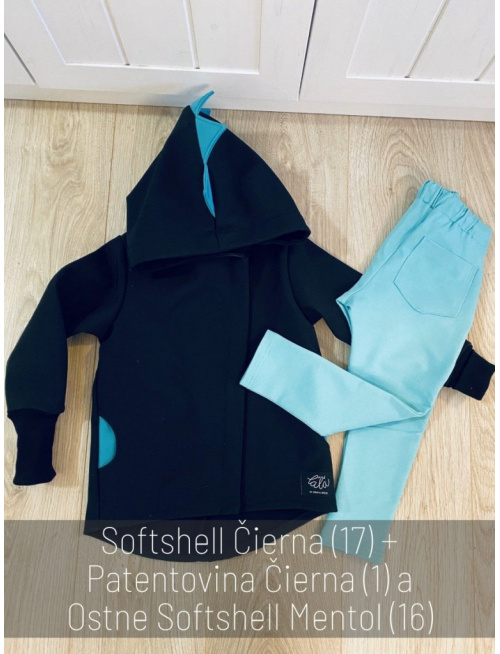 Rastúca softshell bunda ALEX/DINO LUX so šikmozipsom a reflexným prvkom - jeseň/ZIMA