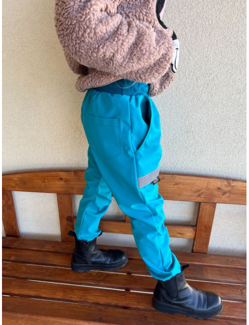 Softshell gate NEW s kaliopkovou gumkou - jar/JESEŇ - petrolej