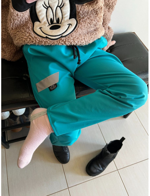 Softshell gate NEW s kaliopkovou gumkou - jar/JESEŇ - petrolej