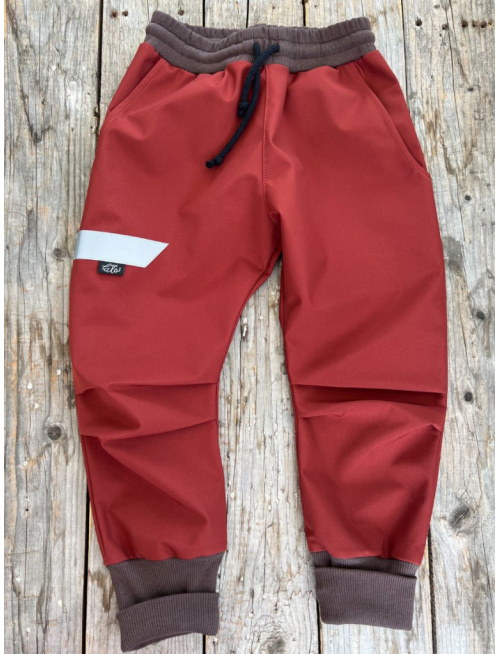 Softshell gate NEW s rastúcou manžetou - jar/JESEŇ - koňak