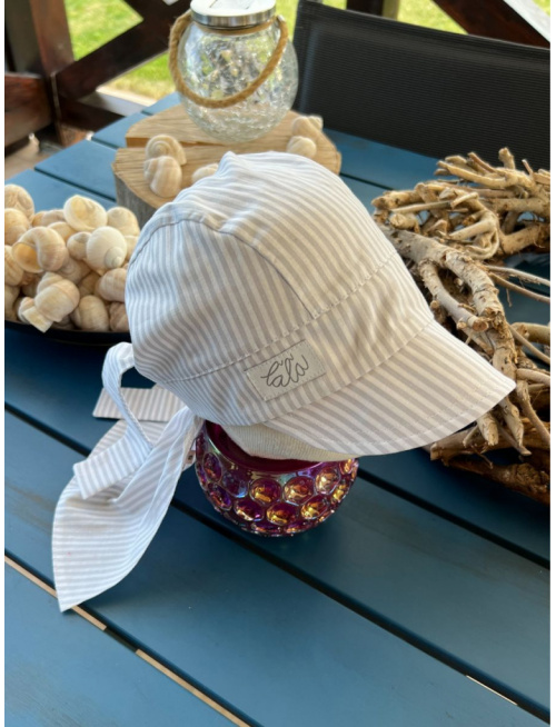 Pirátka so šiltom na viazanie - 100% pevná bavlna