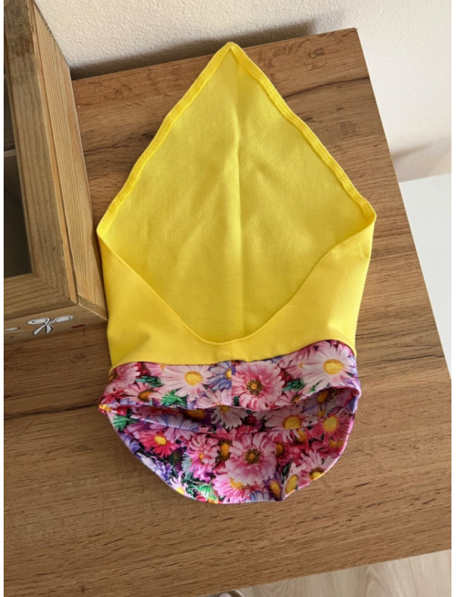 Úpletová šatka LORY so šiltom - na pevno - Margarétka