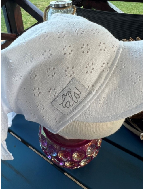 Šatka dierková SUMMER - biele kvietky - LEN DO VYPREDANIA ZÁSOB