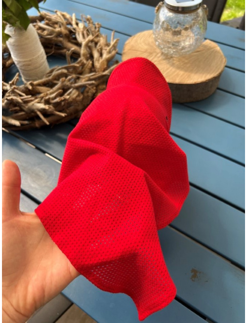 Šatka dierková SUMMER - červená - LEN DO VYPREDANIA ZÁSOB