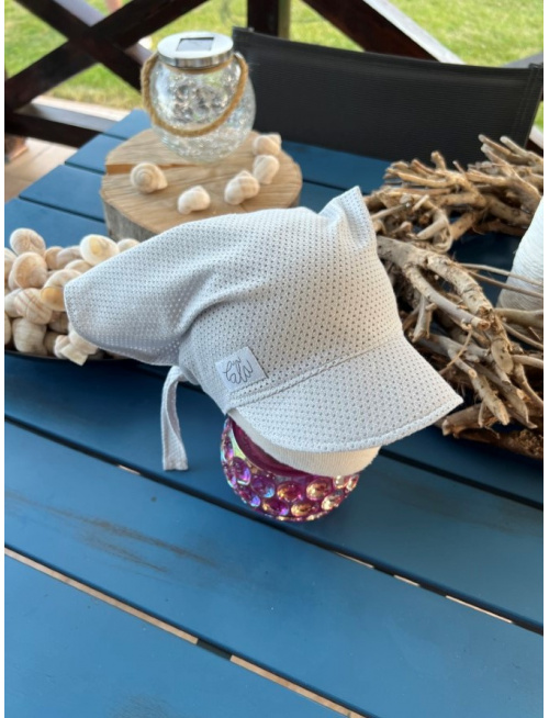 Šatka dierková SUMMER - sivá