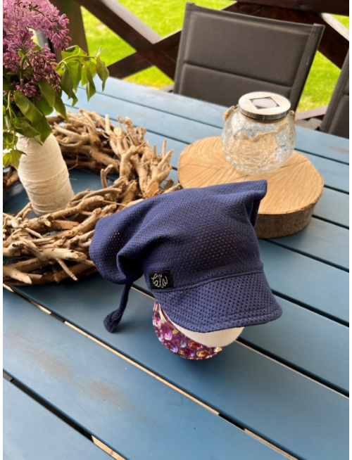 Šatka dierková SUMMER - tmavá modrá