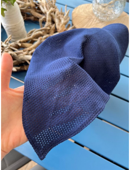 Šatka dierková SUMMER - tmavá modrá