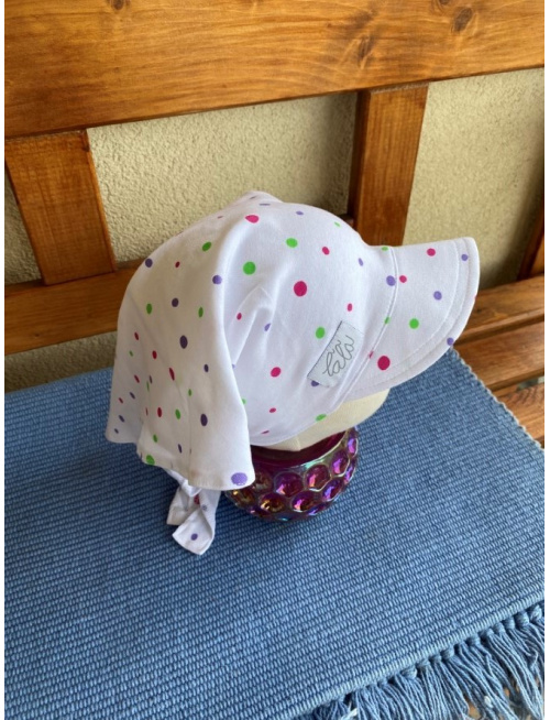 Úpletová šatka SUMMER so šiltom - na viazanie - LENTILKA - LEN DO VYPREDANIA ZÁSOB