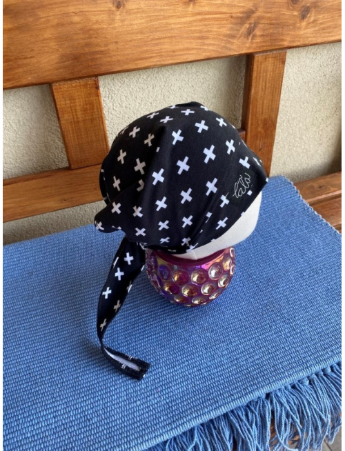 Vzorovaná úpletová šatka SUMMER bez šiltu - na viazanie