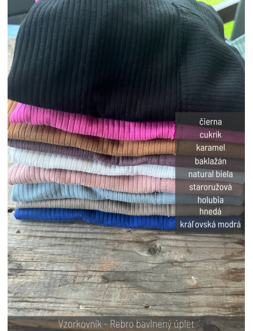 klikni pre zväčšenie Vzorkovník - Rebro bavlnený úplet