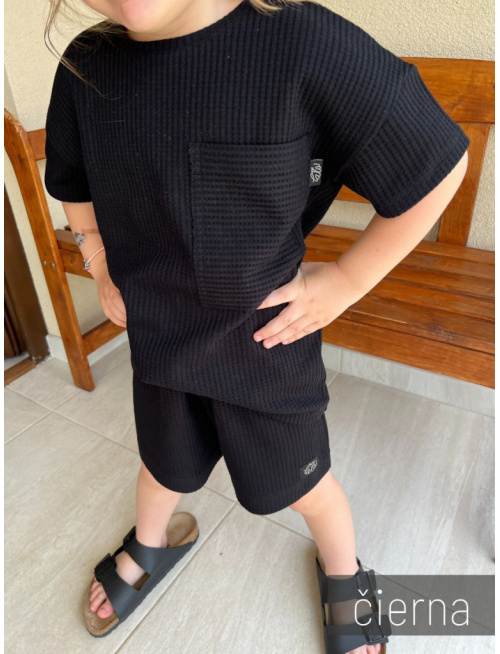 Súprava MEXICO - boy - vafle úplet