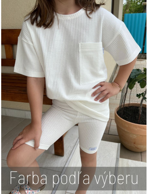 Súprava MEXICO - girl - vafle úplet