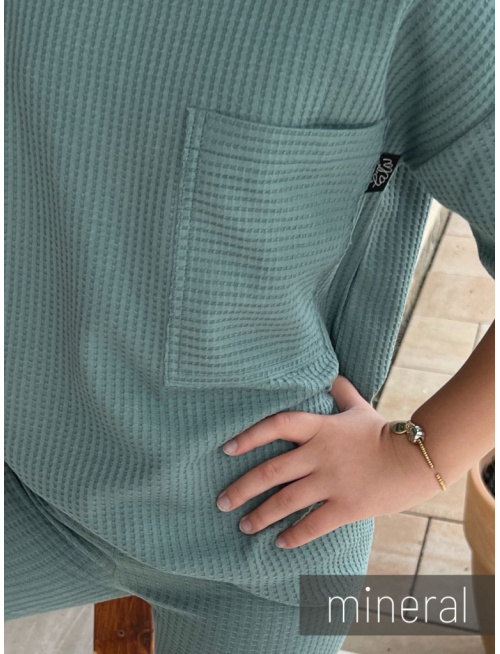 Vzorkovník - Vafle bavlnený úplet