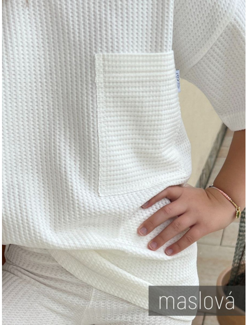 Vzorkovník - Vafle bavlnený úplet