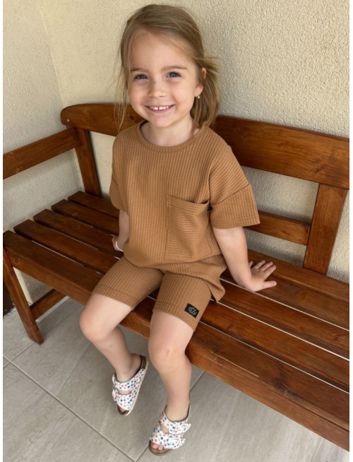 Súprava MEXICO - girl - vafle úplet