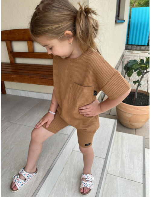 Súprava MEXICO - girl - vafle úplet