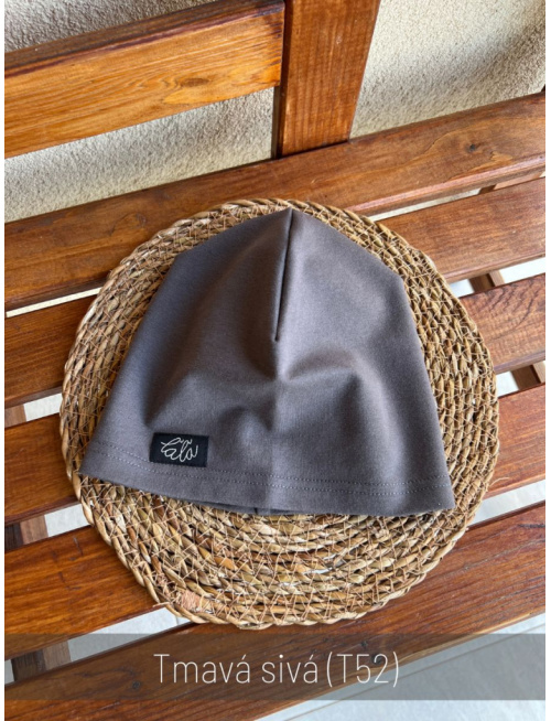 Tepláková šmolko čiapka - jednofarebná - jednovrstvová