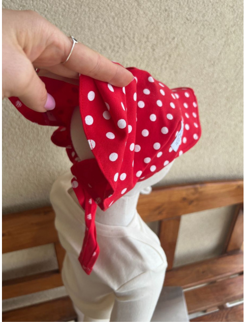 Úpletová šatka SUMMER so šiltom - na viazanie