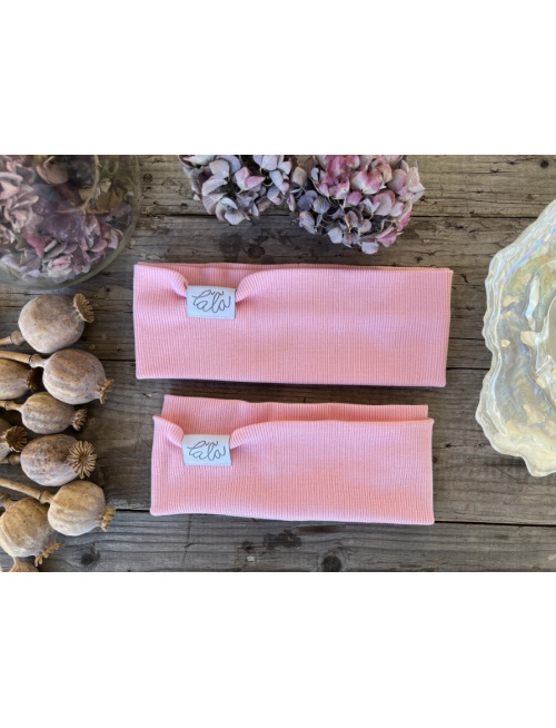 Rebro čelenka ROVNÁ - baby ružová