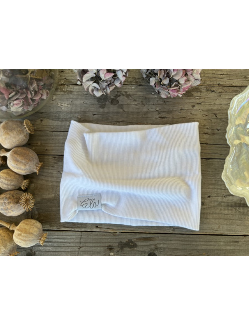 Rebro čelenka ROVNÁ - biela