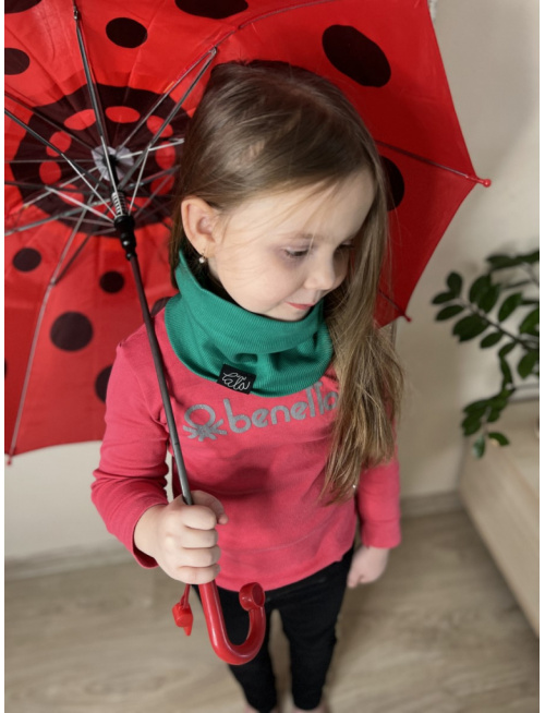 Rebro čelenka ROVNÁ - lesná zelená