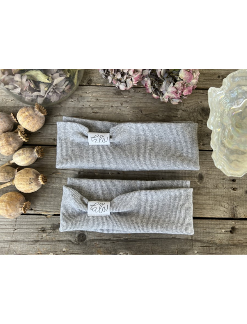 Rebro čelenka ROVNÁ - stredne sivý melír