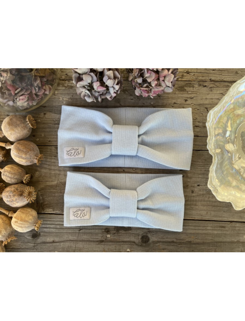 Rebro čelenka TURBAN - svetlomodrá