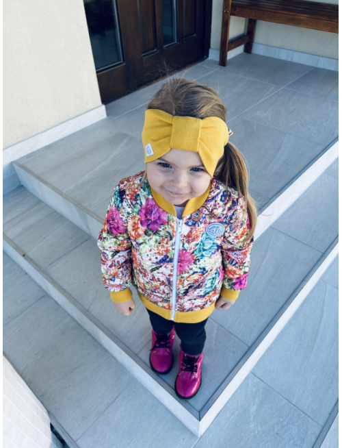 Rebro čelenka TURBAN - horčicová