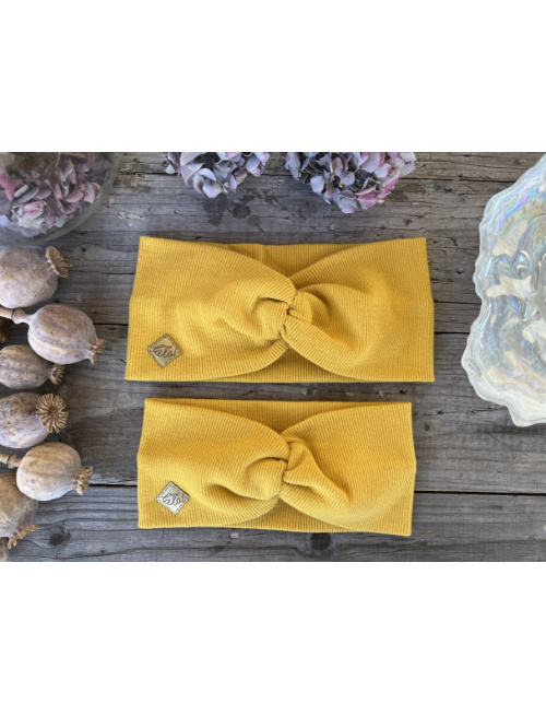 Rebro čelenka TOČENÁ - horčicová