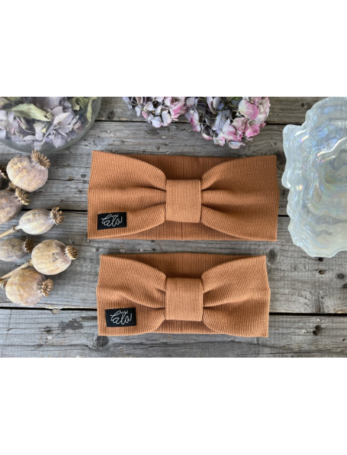 Rebro čelenka TURBAN - karamel