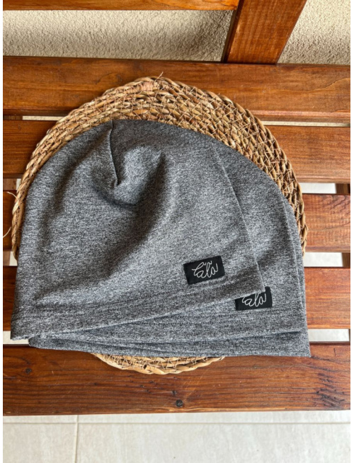 Šmolko čiapka - žíhaná sivá - jednovrstvová - LEN DO VYPREDANIA ZÁSOB