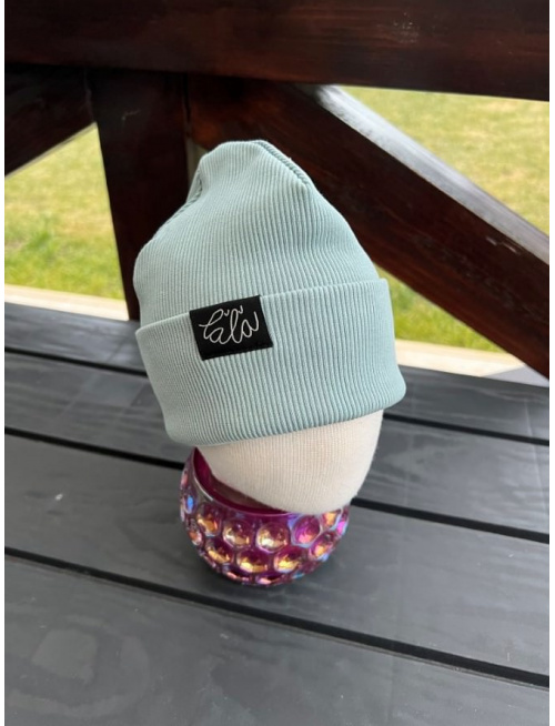 Rebro PLYTKÁ čiapka - holubia