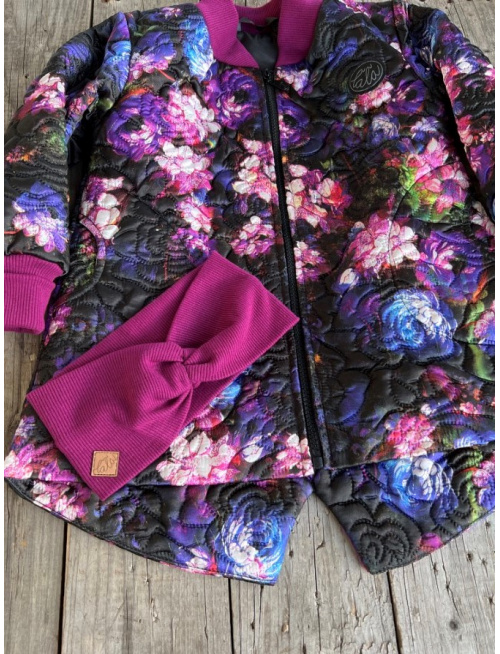 Rebro čelenka TOČENÁ - amarant