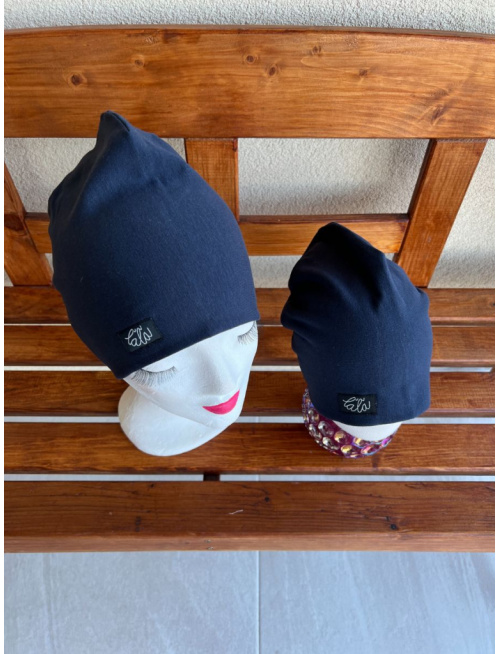 Parma šmolko čiapka - temná modrá - dvojvrstvová