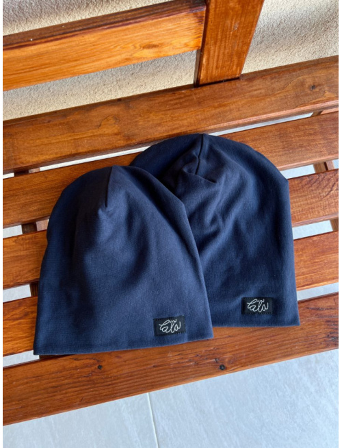 Parma šmolko čiapka - temná modrá - dvojvrstvová