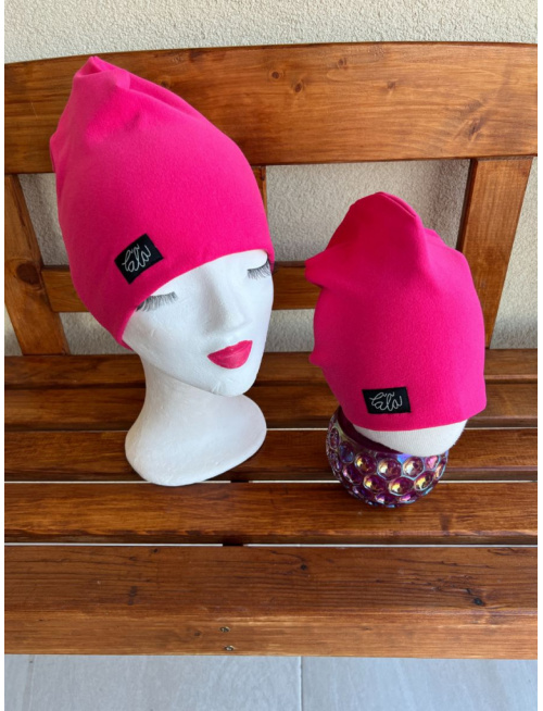 Parma šmolko čiapka - cyklamén - dvojvrstvová