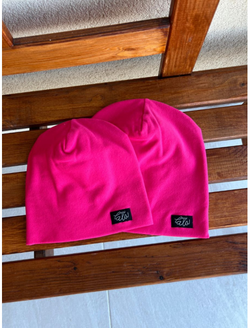 Parma šmolko čiapka - cyklamén - dvojvrstvová