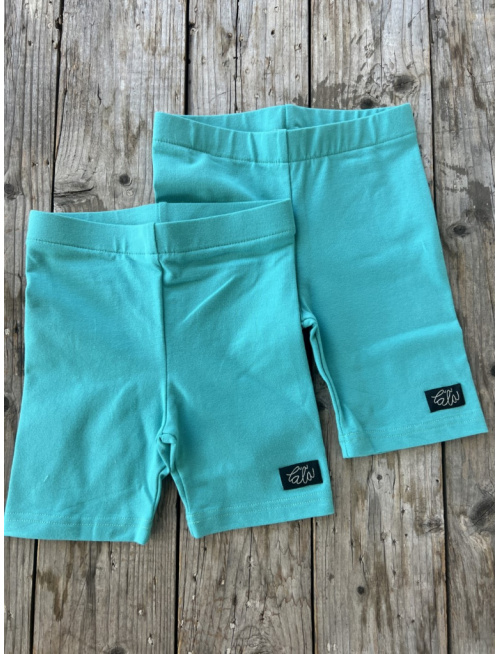 Úpletové legíny - cyklo - tmavý azúr - LEN DO VYPREDANIA ZÁSOB