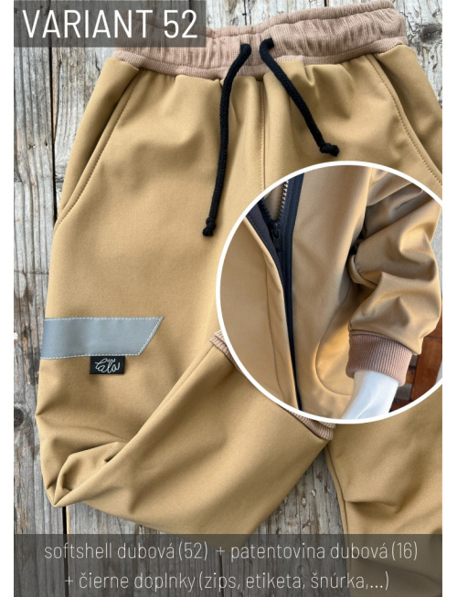 Vzorkovník - Zimný softshell - ĽAĽA varianty