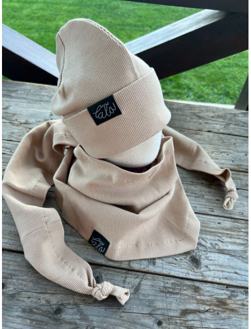 Rebro šatka - capučíno