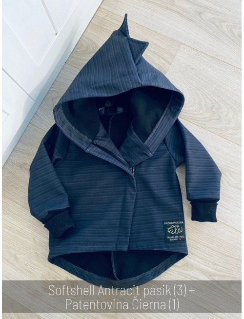 Rastúca softshell bunda so šikmozipsom ALEX/DINO - jeseň/ZIMA - LEN DO VYPREDANIA ZÁSOB