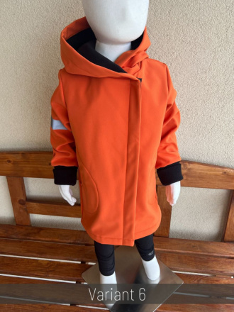 Rastúca softshell bunda so šikmozipsom a reflexným prvkom ALEX - jeseň/ZIMA