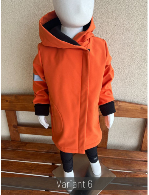 Rastúca softshell bunda so šikmozipsom a reflexným prvkom ALEX - jeseň/ZIMA