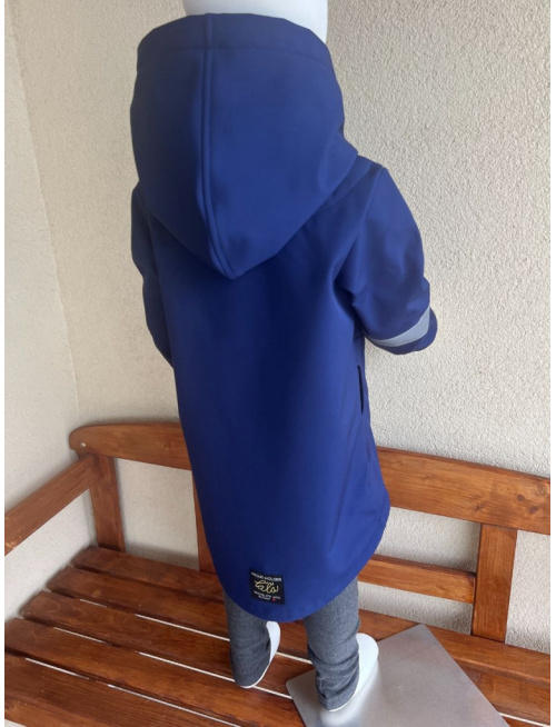 Rastúca softshell bunda so šikmozipsom a reflexným prvkom ALEX - jeseň/ZIMA