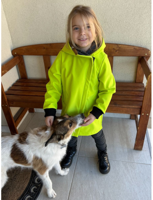 Rastúca softshell bunda so šikmozipsom ALEX - jednofarebná - jeseň/ZIMA