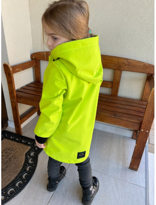 Rastúca softshell bunda so šikmozipsom ALEX - jednofarebná - jeseň/ZIMA