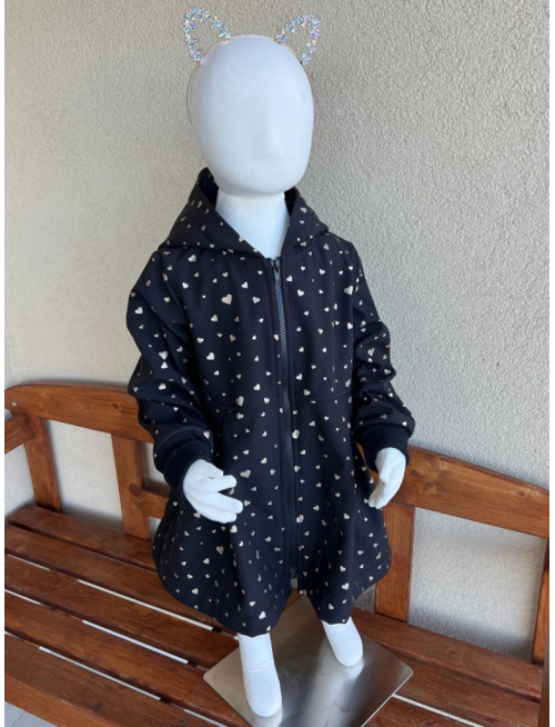 Rastúca softshell bunda s prestrihom - sukničková - RIO - vzorovaná - jeseň/ZIMA