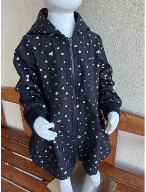 Rastúca softshell bunda s prestrihom - sukničková - RIO - vzorovaná - jeseň/ZIMA