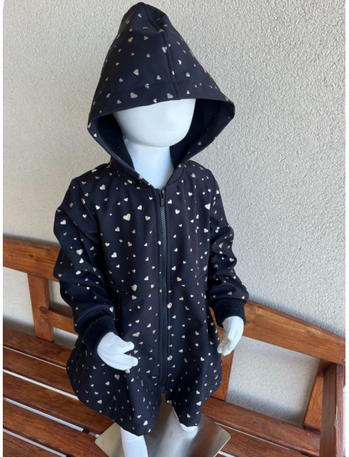 Rastúca softshell bunda s prestrihom - sukničková - RIO - vzorovaná - jeseň/ZIMA