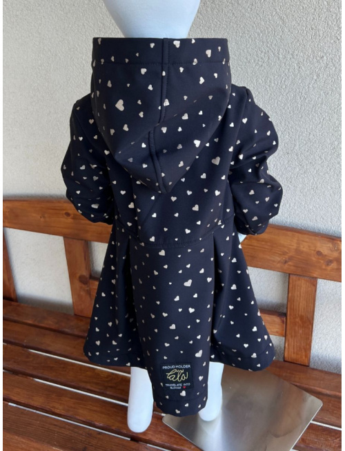 Rastúca softshell bunda s prestrihom - sukničková - RIO - vzorovaná - jeseň/ZIMA